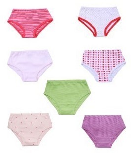 Baby organic cotton organic female child underwear panties underwear