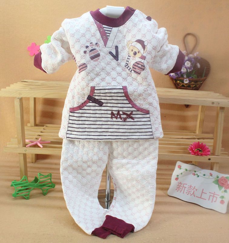 Baby thermal underwear panties twinset male girls clothing infant autumn and winter 12345