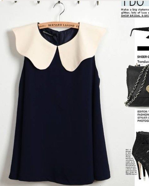 back zip sleeveless Chiffon tee