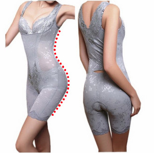 Bamboo charcoal waist butt-lifting slim fat burning shapewear bodysuit shaper