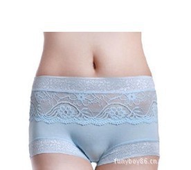 Bamboo Fiber High Waist Ladies' Underwear Floucing Free Shipping