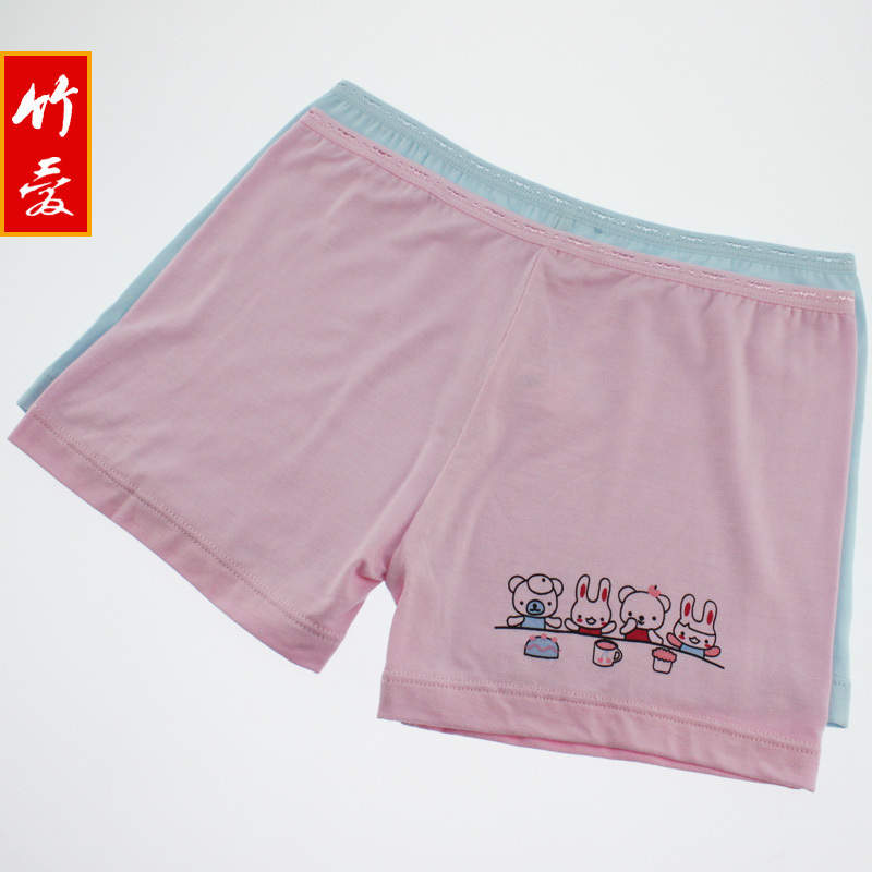 Bamboo fibre child boxer panties female child panties little girl soft antibiotic child panties e322