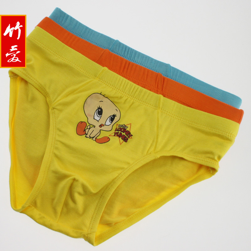 Bamboo fibre child panties male triangle panties antibiotic  panties