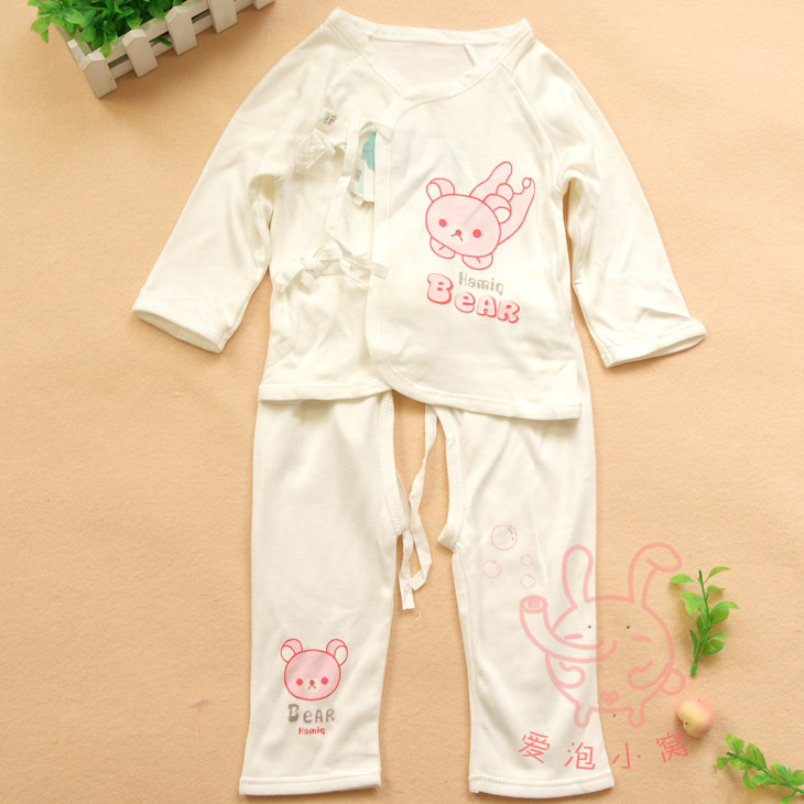 Bamboo fibre strap pants set baby monk clothes underwear set