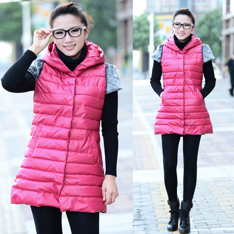 bang) 2012 fashion with a hood down cotton vest vest women's xyx popper