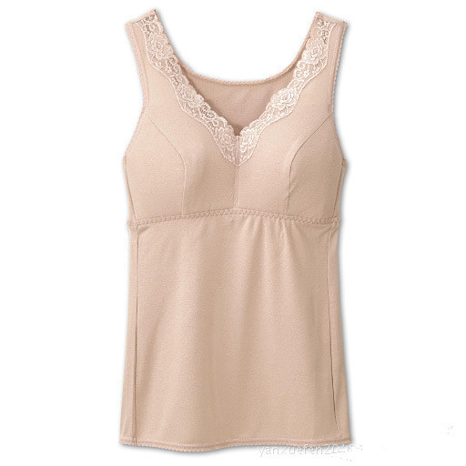 Basic lace vest bra none cup vest