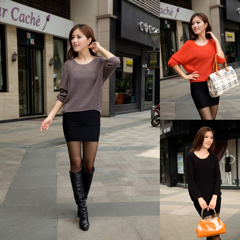 Batwing Coat Cashmere Sweater Free Shipping  A1077