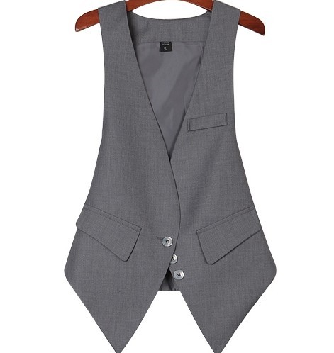 Baylor female fashion all-match slim three-dimensional cut slim wool suit small vest g2350