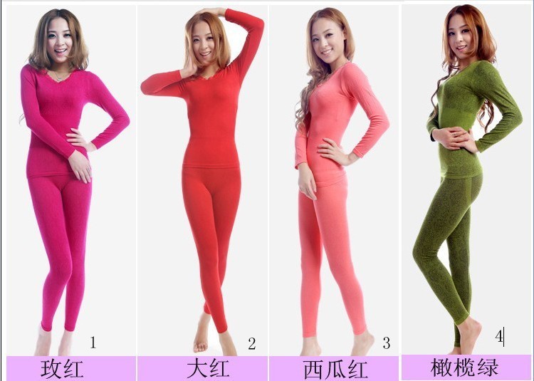 Beam waist seamless body underwear female model body thermal underwear basic thermal underwear