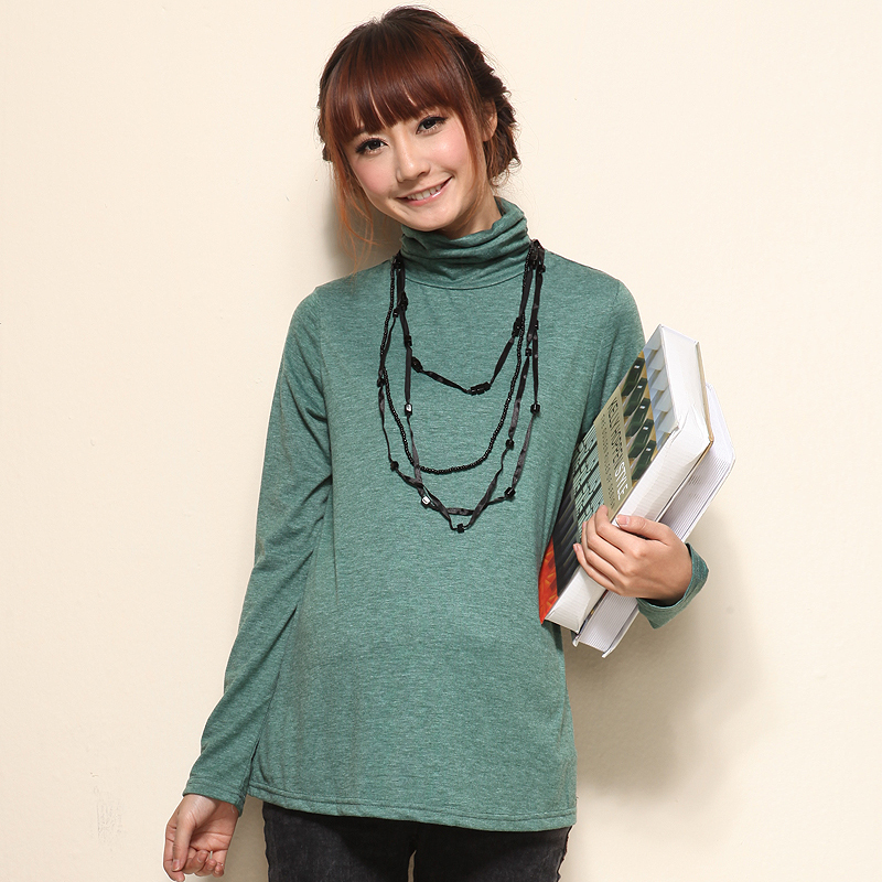 Beautiful 2013 maternity clothing all-match maternity basic shirt spring and autumn maternity turtleneck t-shirt 2101594