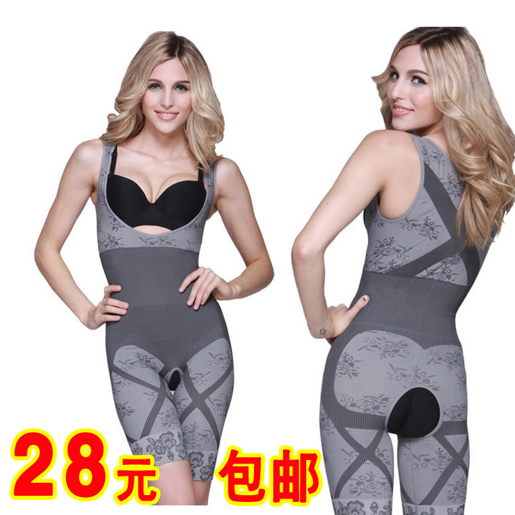 Beauty care body shaping bodysuit bamboo women's underwear postpartum abdomen drawing rousseaus shaper slimming clothes seamless