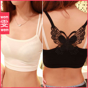 Behind the bow all-match cross tube top vest spaghetti strap tube top basic universal modal sexy tube top female