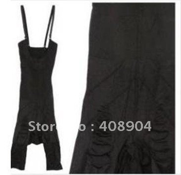 Beige and black Slimming body suit Full Body Shaper with Straps 100pcs (OPP bag packed)