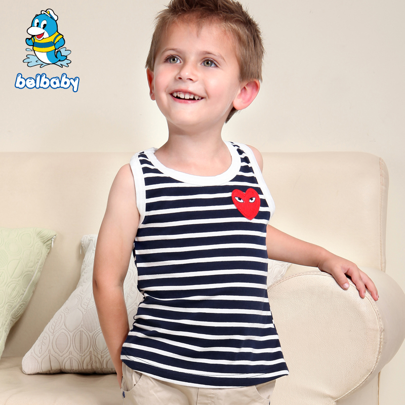 Belbaby 2013 children's clothing child vest male girls clothing sleeveless T-shirt z011