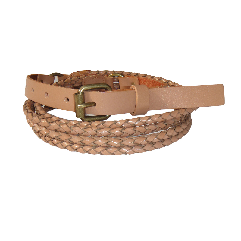 Belt female genuine leather all-match knitted genuine leather fashion belt decoration handmade knitted strap 0936