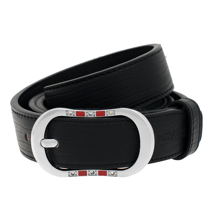 Belt female genuine leather belt female black belt female rhinestone strap