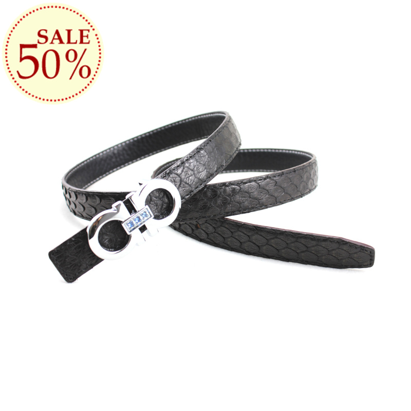 Belt female genuine leather high quality snakeskin fashion diamond women's strap decoration accessories 2013