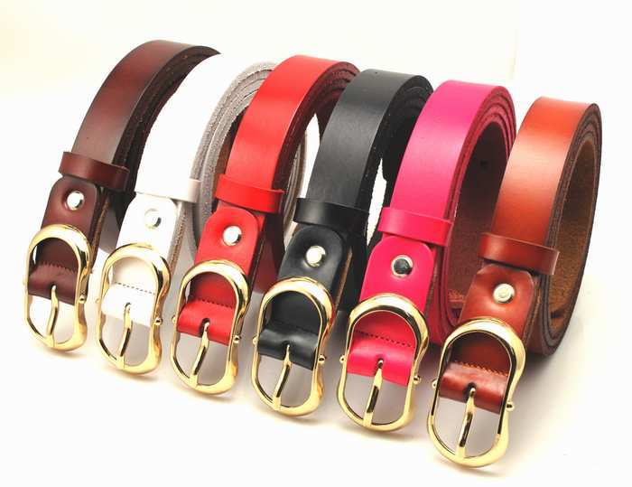 Belt female genuine leather strap Women gossip fashion red belt spring and summer decoration white strap