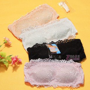 Belt pad lace decoration two ways spaghetti strap tube top all-match tube top tube top shoulder strap