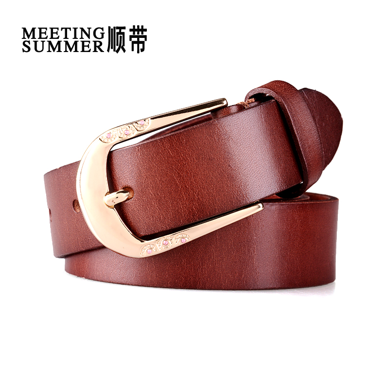 Belt women's belt strap genuine leather belt genuine leather jeans fashion all-match decoration