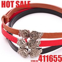 Belts for Women Buckle Strap Rose Buckle Fashion Leather Vintage lady belt,Fashion Leather Belts y231