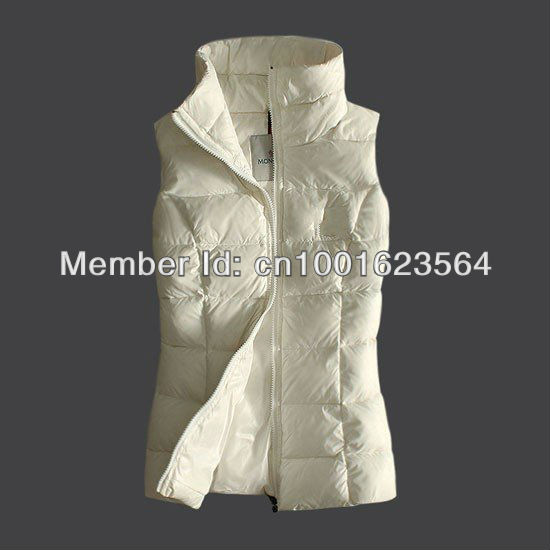 best quality, feather down filled,women's down vest/ 4 colors ,002@