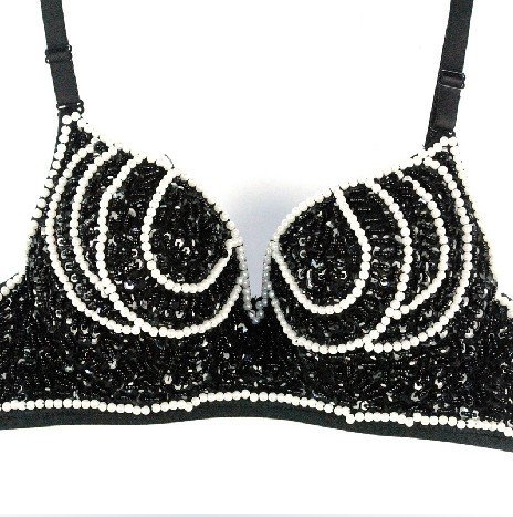 Best Quality !!!New Fashion  Women Party Disco All-over Round Diamond Design Sexy Bra Punk Dance Bra Wholesale 20pcs/lot