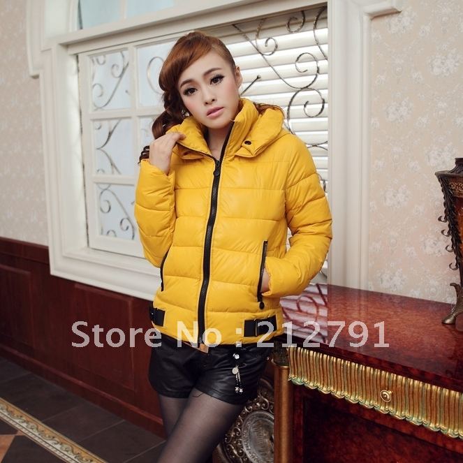 Best quality Slim glossy thickening down coat free shipping