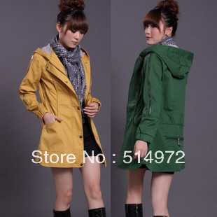 Best Selling!!2012 women long coat jacket garment women's winter outwear+free shipping