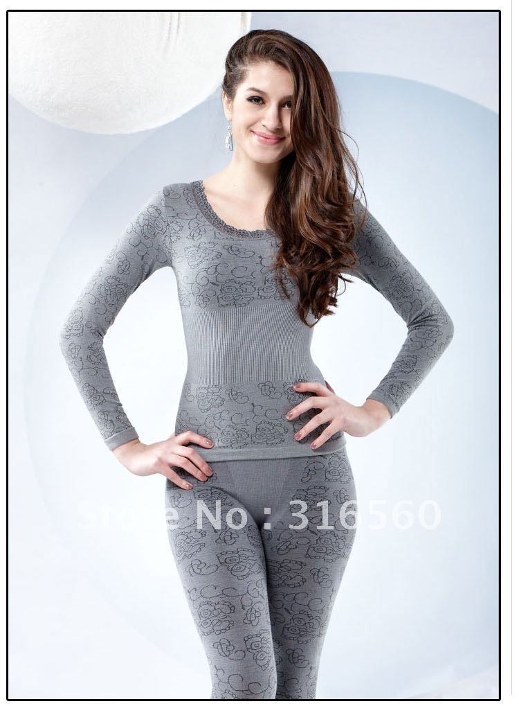 Best selling!Model long john women underwear seamless thermal underwear women  Free shipping 1pcs