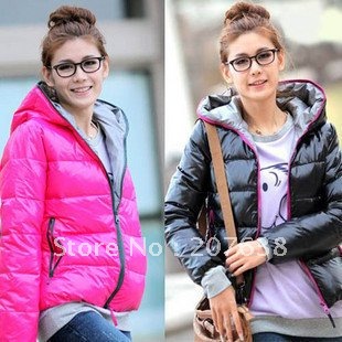 Best Selling!!New Short Style Fashion Shinning Warm Down Couple Coat  Jacket+free shipping 1 Piece