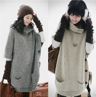 Best Selling!!New Winter fashion women's cardigan sweater turtleneck ladies knitwear sweater+free shipping