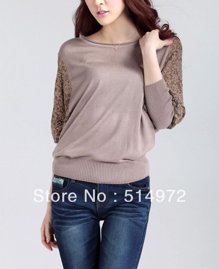 Best Selling!!women long-sleeve loose sweater  women pullover Fashion O-Neck knitted + free shipping