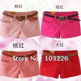 Best Selling Women's Colorful Candy Pencil short Pant/Hot Pant