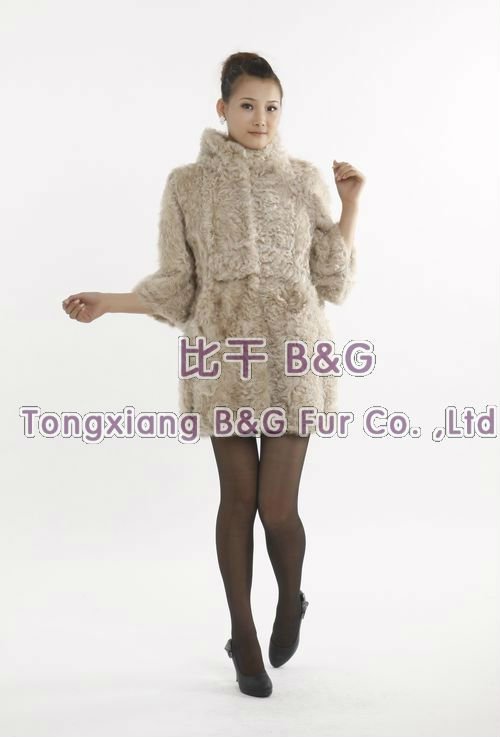 BG5041 Hot Style Genuine Lamb Fur Coats With Collar Winter Woman Sexy Clothing New Arrival M,L,XL OEM Wholesale Retail