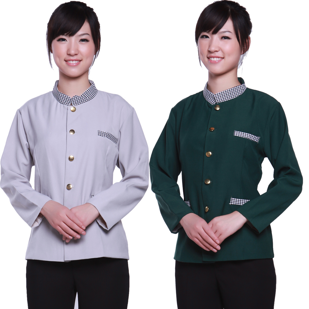 Bh-90 work wear autumn and winter female clothes women's cleaning uniforms long-sleeve winter