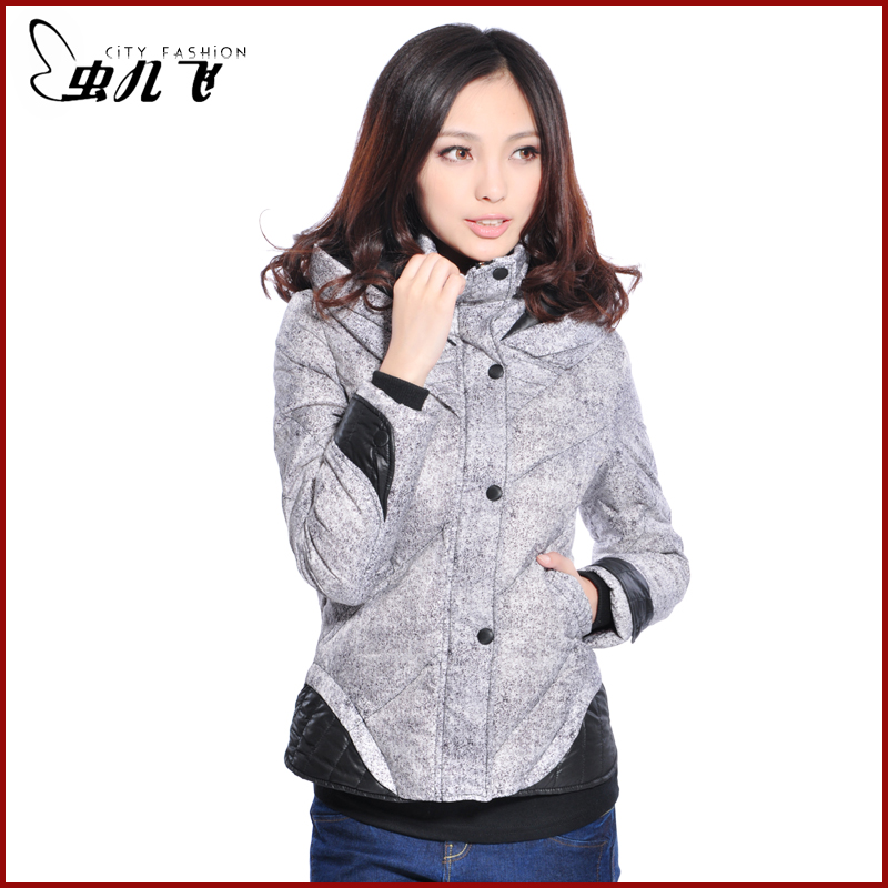 Big 2011 slim hooded down coat female short design