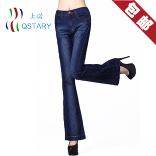 Big blue jeans loose big boot cut women's spring new arrival 2013 high waist pants