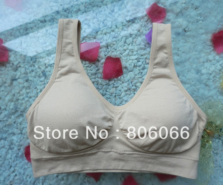 Big discount Factory sales 360pcs/lot Sexy Seamless Rhonda Shear Leisure Genie Bra with removable pads