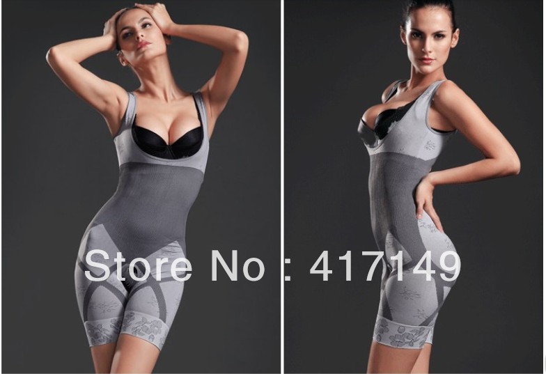 Big Discounting &Free shipping 300pcs/lot !HIGH QUALITY WOMEN'S BAMBOO CHARCOAL FULL BODYSUIT SLIMMING SHAPER BUTT LIFTER!