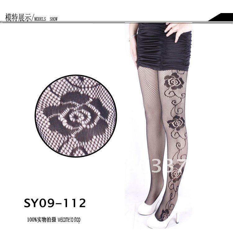 Big Rose Flower tights pantyhose ,Sexy Strong Stretched Socking Wholesale