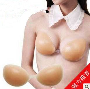 big The little chest gathered  invisible sexy Breast enhancement bra swimsuit bikini thickening Silica gel Breast pad