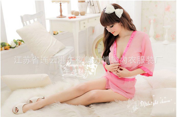 bikini Underwear Midnight charm taste uniform game uniforms kimono robe Chiffon and service lingerie@#rtguik