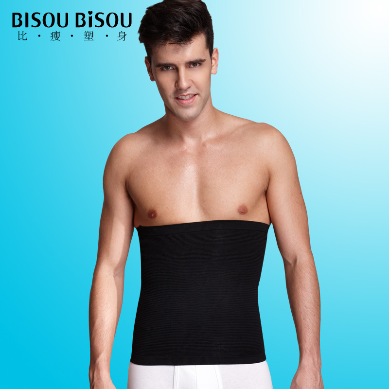 Bisoubisou body shaping male slim waist girdle abdomen drawing shaping clothing cummerbund