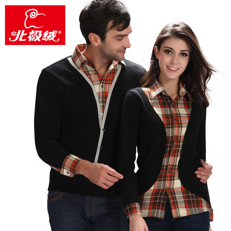 BJR 2012 thermal underwear thickening plus velvet casual commercial shirt lovers thermal t-shirt 1