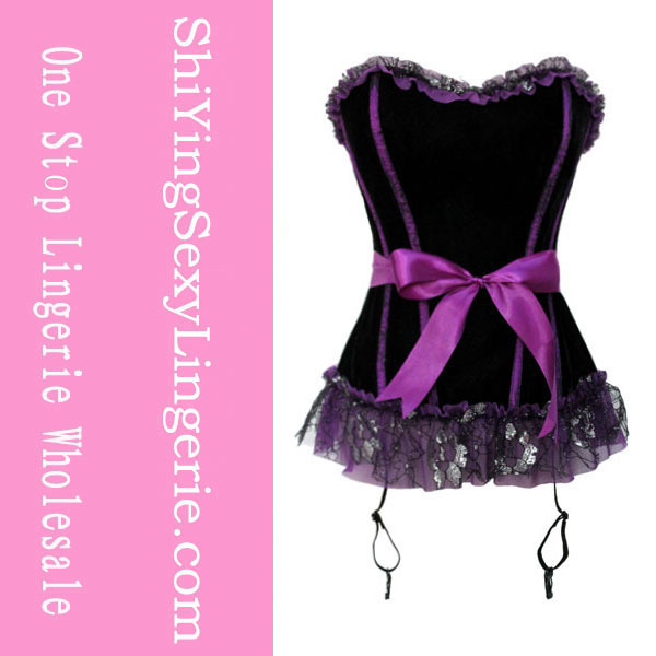 Black and Purple Corset LC5243 Cheaper price Drop Shipping