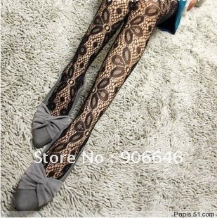 Black Fishnet Sexy Fashion Slimming Solid Hosiery flower Tights  1PC/LOT Pantyhose 85g Women's Lady's Socks FREE SHIPPING