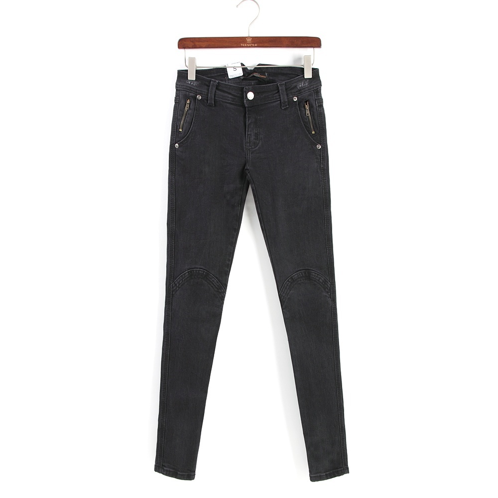 Black high jeans in the waist long trousers skinny pants trousers 2012 women's