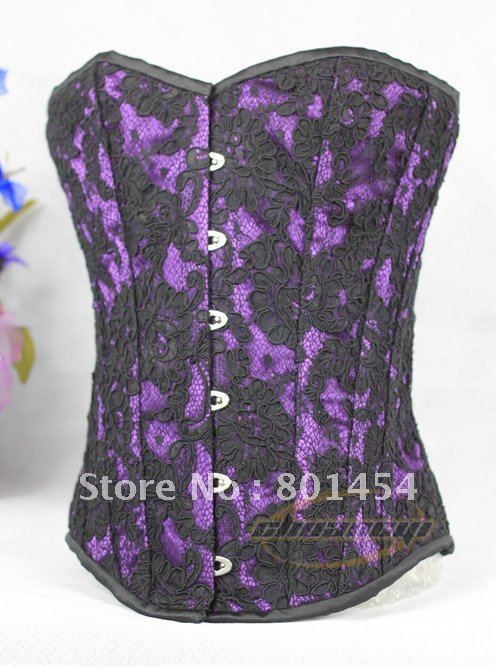 Black lace gothic apparel SILIM 10 CM Immediately 7days arrived Quality Guaranteed 100% steel boned Corset CST-93131