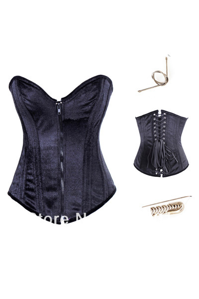 Black Sexy Steel Boned Corset LB4140